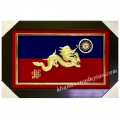 Cờ Truyền Thừa Drukpa - Khánh vàng 24k