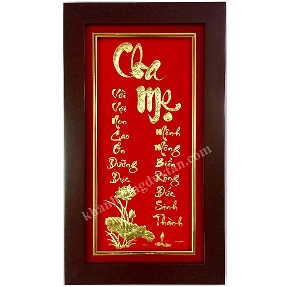 Thư pháp cha mẹ thu-phap-cha-me